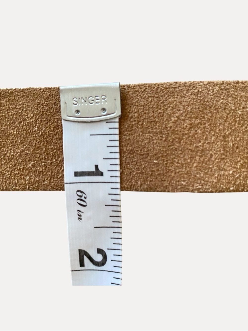 rag & bone Boyfriend Suede Belt in Camel Sz XL - Picture 5 of 7